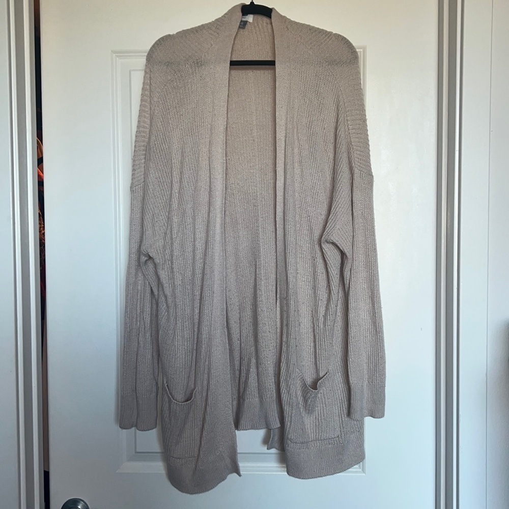 XXL Long Cardigan/Duster - Cream